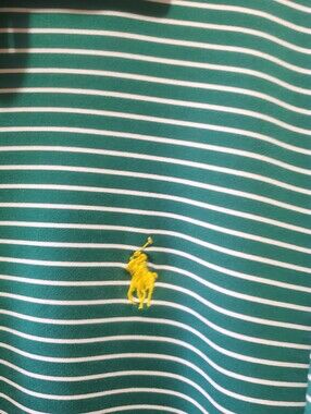 Polo Men's XL Green White Polo Shirt